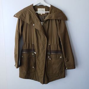 rachel rachel roy army green adjustable utility jacket size XS